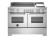 Induktionsspis Master, 120cm, 5 zoner + stekbord, 2 ugnar, Rostfri - Bertazzoni