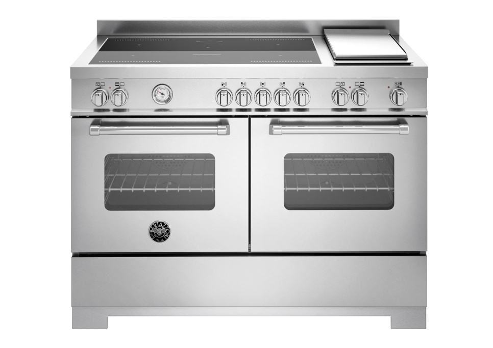 Induktionsspis Master, 120cm, 5 zoner + stekbord, 2 ugnar, Rostfri - Bertazzoni i gruppen Grillar, Spisar & Ugnar / Spisar / Induktionsspisar hos The Kitchen Lab (1403-34245)