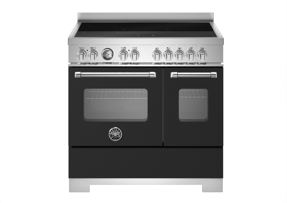 Induktionsspis Master, 90 cm, 5 zoner, 2 ugnar, Mattsvart - Bertazzoni i gruppen Grillar, Spisar & Ugnar / Spisar / Induktionsspisar hos The Kitchen Lab (1403-34248)