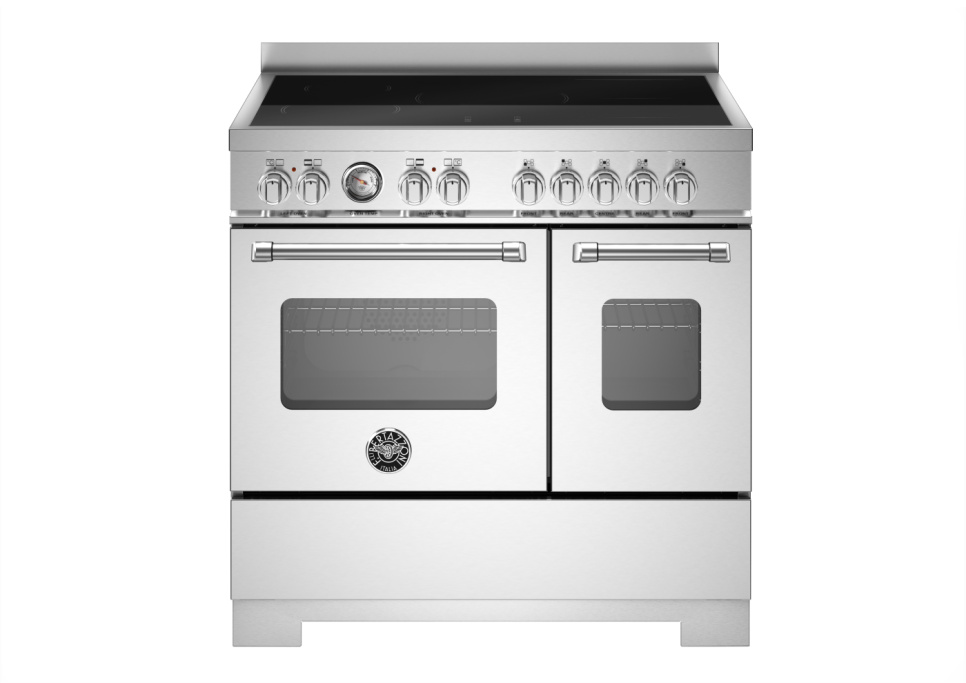 Induktionsspis Master, 90 cm, 5 zoner, 2 ugnar, Rostfri - Bertazzoni i gruppen Grillar, Spisar & Ugnar / Spisar / Induktionsspisar hos KitchenLab (1403-34249)