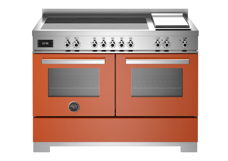 Induktionsspis Professional, 120 cm, 5 zoner + stekbord, 2 ugnar, Orange - Berta i gruppen Grillar, Spisar & Ugnar / Spisar / Induktionsspisar hos KitchenLab (1403-34253)