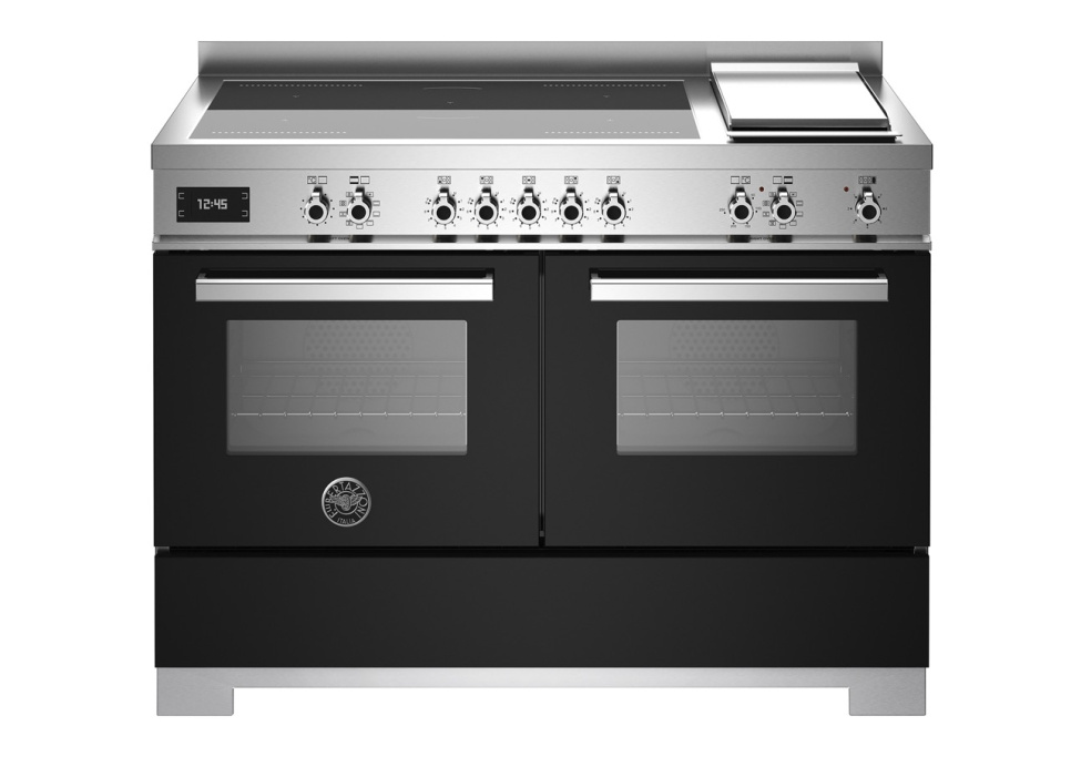 Induktionsspis Professional, 120 cm, 5 zoner + stekbord, 2 ugnar, Svart - Bertaz i gruppen Grillar, Spisar & Ugnar / Spisar / Induktionsspisar hos The Kitchen Lab (1403-34256)