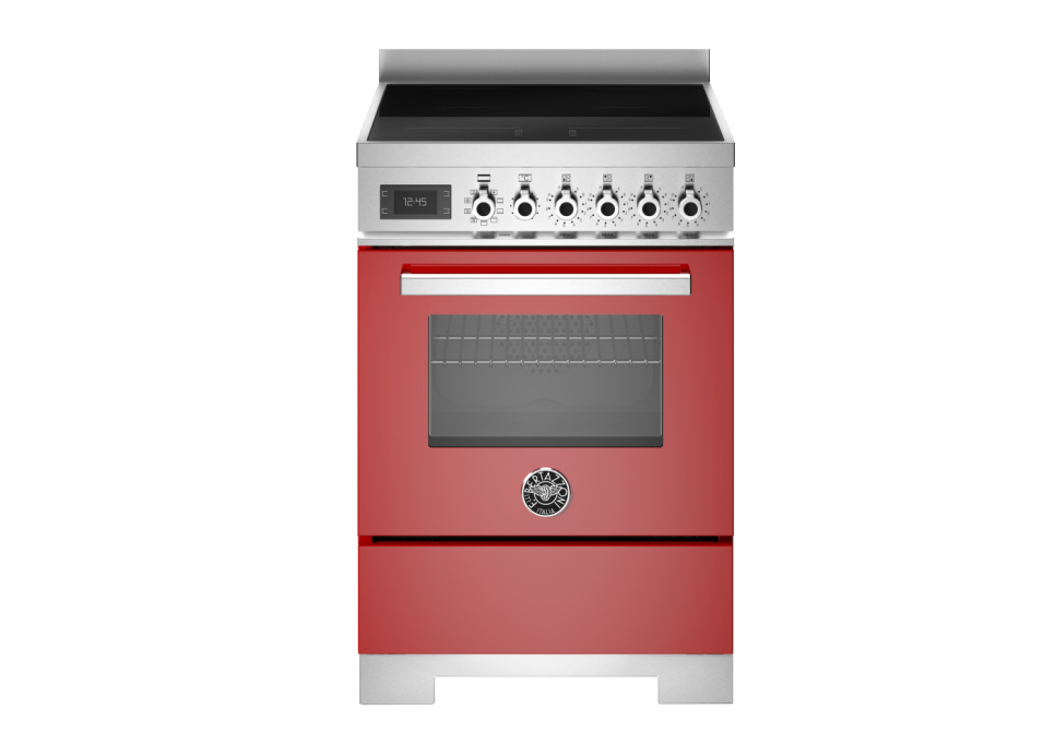 Induktionsspis Professional, 60 cm, 4 zoner, 1 ugn, Röd - Bertazzoni i gruppen Grillar, Spisar & Ugnar / Spisar / Induktionsspisar hos The Kitchen Lab (1403-34261)