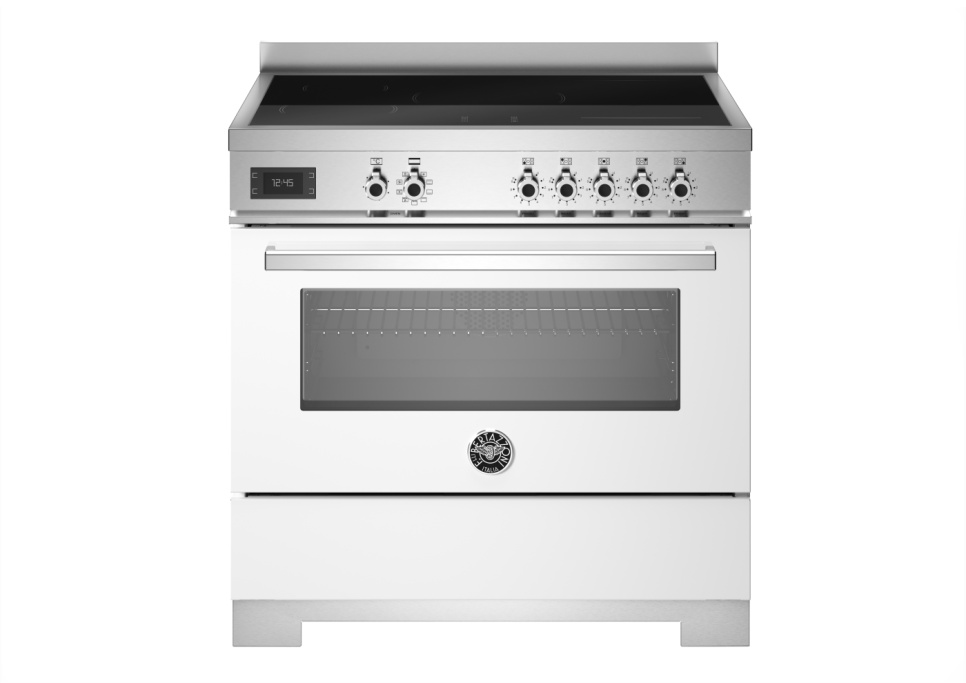 Induktionsspis Professional, 90 cm, 5 zoner, 1 ugn, Vit - Bertazzoni i gruppen Grillar, Spisar & Ugnar / Spisar / Induktionsspisar hos The Kitchen Lab (1403-34270)