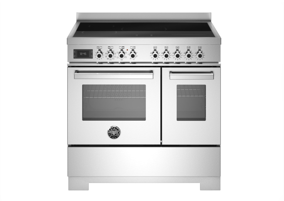 Induktionsspis Professional, 90 cm, 5 zoner, 2 ugnar, Rostfri - Bertazzoni i gruppen Grillar, Spisar & Ugnar / Spisar / Induktionsspisar hos The Kitchen Lab (1403-34274)