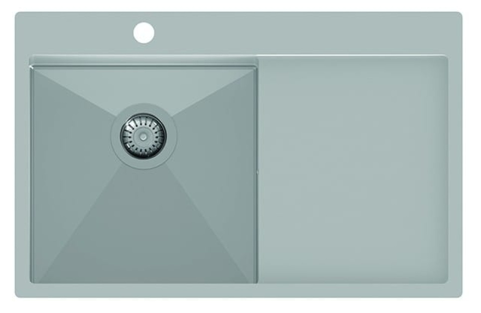Rostfri diskho 780 x 500 mm med avställningsyta till höger i gruppen Köksinredning / Diskhoar hos KitchenLab (1416-12558)