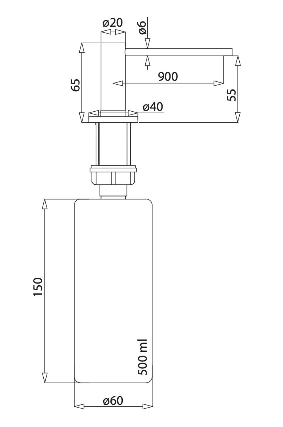 Diskmedelspump i komposit