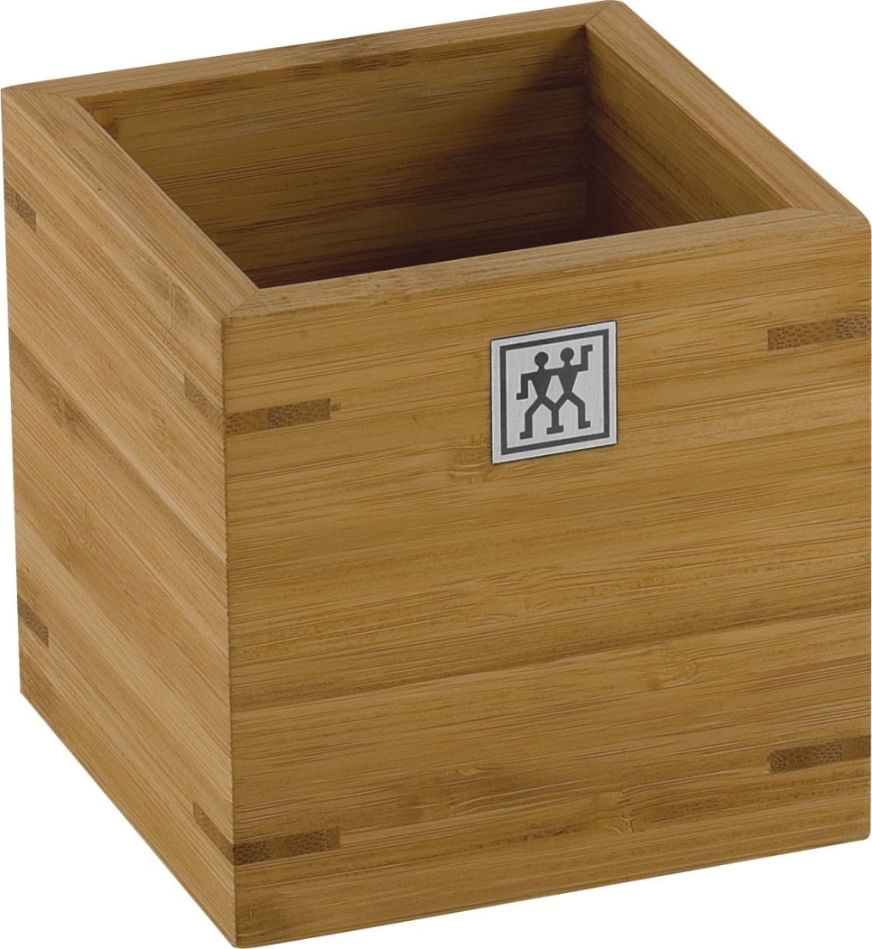 Redskapsbox i bambu, 11x11x11cm - Zwilling i gruppen Matlagning / Köksredskap / Förvaring hos The Kitchen Lab (1418-13514)