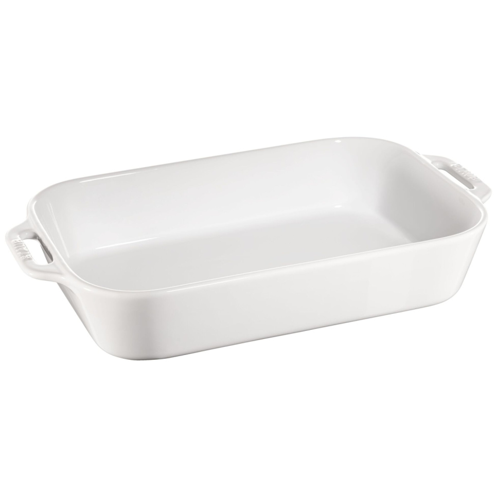 Rektangulär form, vit - Staub - 34 x 24 cm i gruppen Matlagning / Formar & Kantiner / Ugnsformar hos KitchenLab (1418-13526)