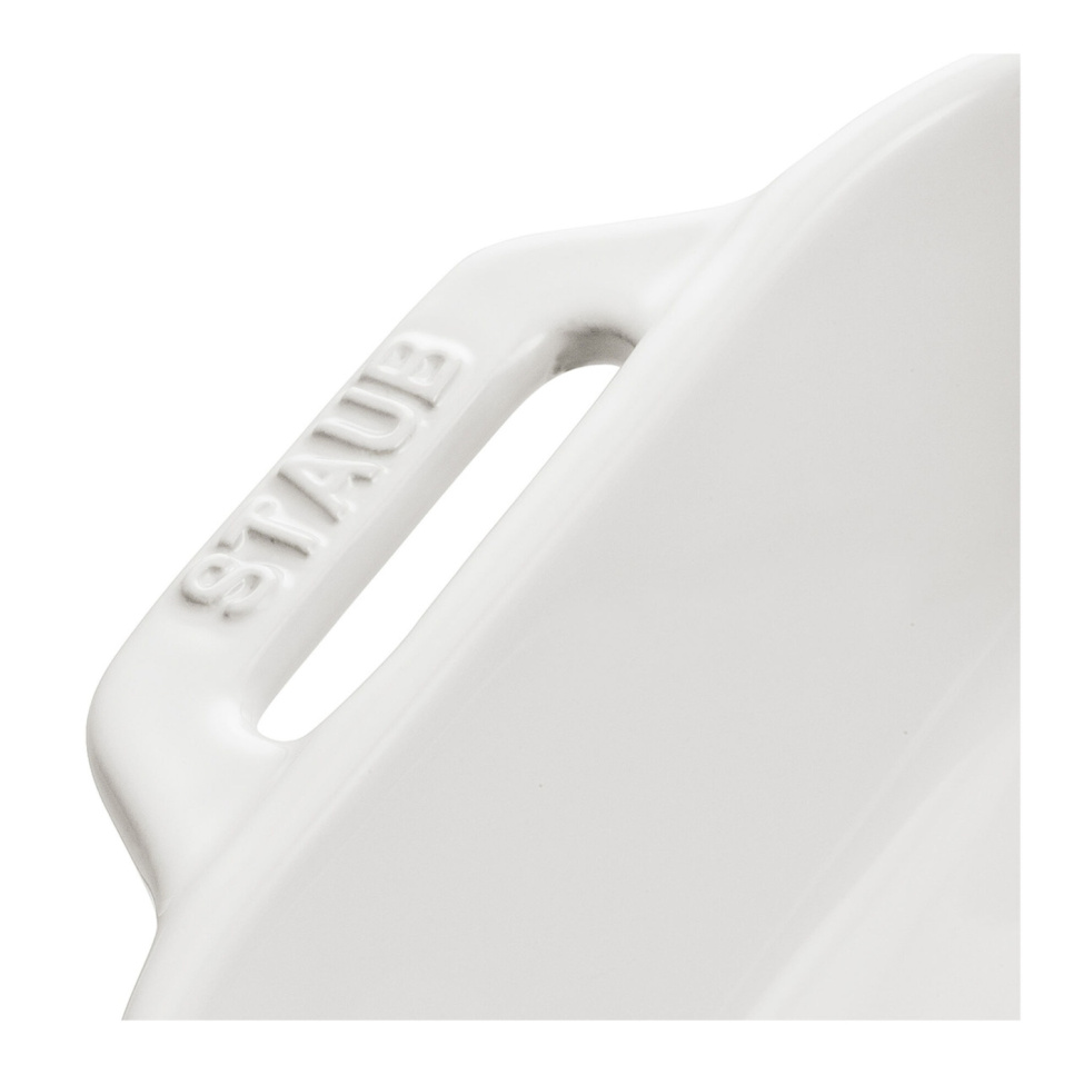 Rektangulär form, vit - Staub - 34 x 24 cm Rektangulär form, vit - Staub - 34 x 24 cm