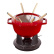 Fonduegryta, Röd, 20 cm - Staub