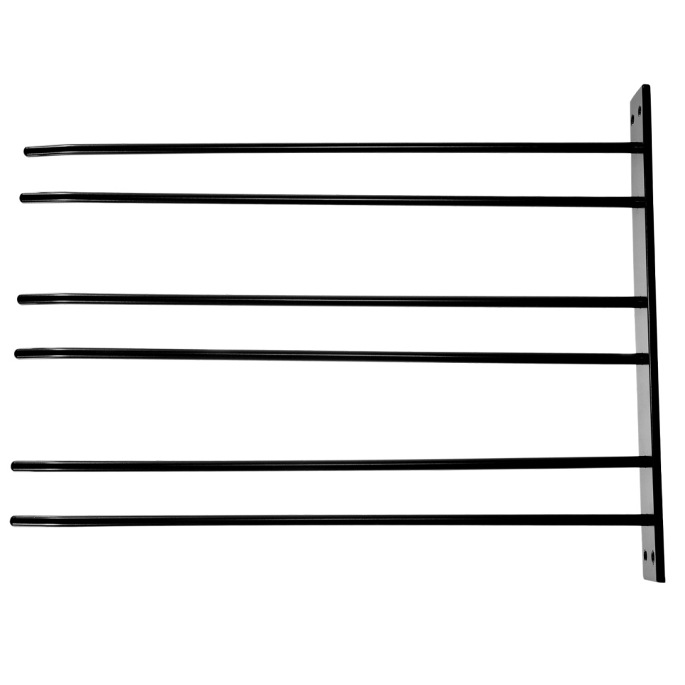 Glashängare för väggmontage - Hippie de Luxe - Svart, 12 st glas