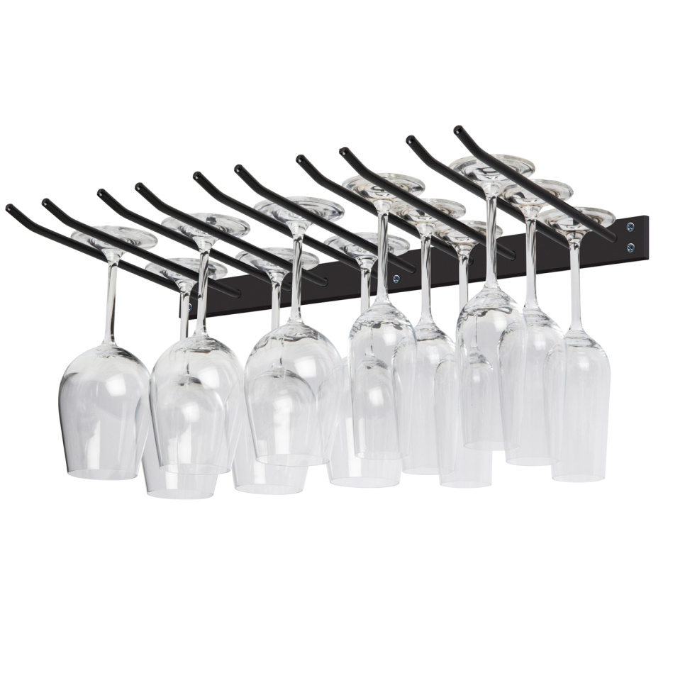 Glashängare för väggmontage - Hippie de Luxe - Svart, 15 st glas Glashängare för väggmontage - Hippie de Luxe - Svart, 15 st glas