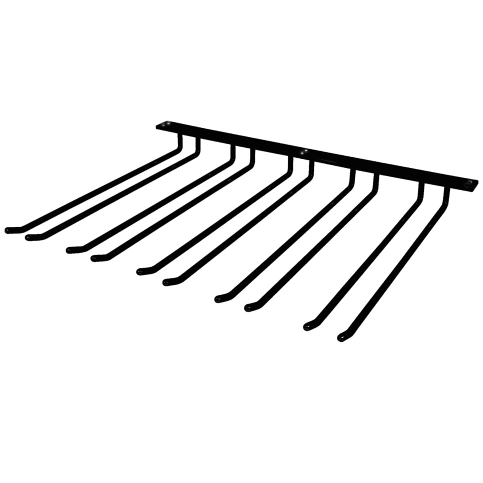 Glashängare för väggmontage - Hippie de Luxe - Silver, 20 st glas