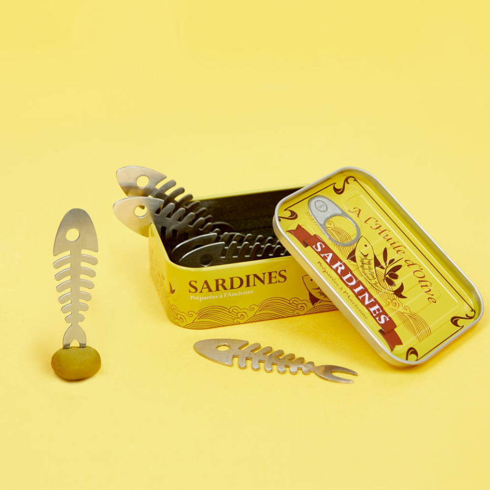 Snacksgafflar, Sardiner, 6-pack - Balvi