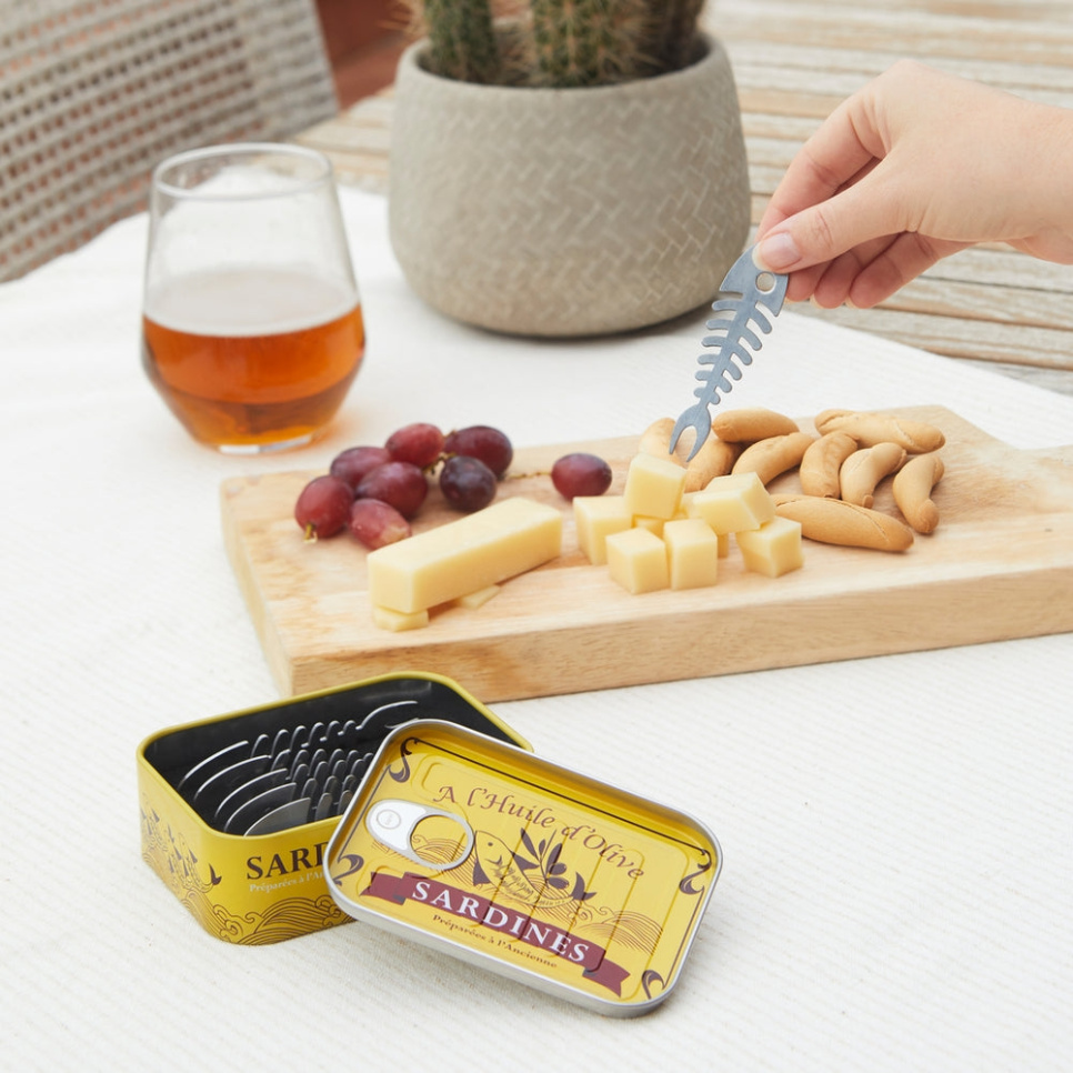 Snacksgafflar, Sardiner, 6-pack - Balvi
