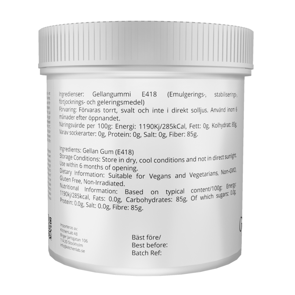 Gellangummi Typ F (E418) - The Kitchen Lab