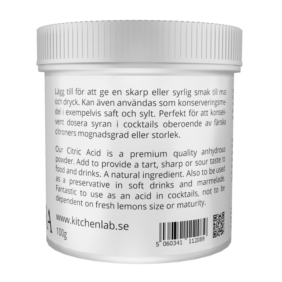 Citronsyra (E330) - The Kitchen Lab