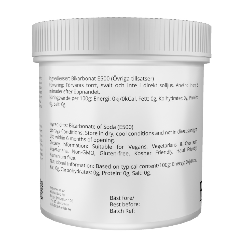 Bikarbonat (E500) - The Kitchen Lab Bikarbonat (E500) - The Kitchen Lab