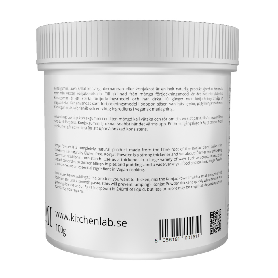 Konjakgummi (E425) - The Kitchen Lab - 100 g