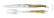 Kniv och gaffel, handtag av Ljust Horn, blank, Tradition - Forge de Laguiole Kniv och gaffel, handtag av Ljust Horn, blank, Tradition - Forge de Laguiole