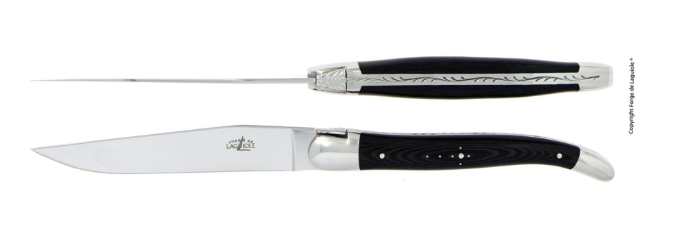 Kniv och gaffel, handtag av Valnöt, blank, Tradition - Forge de Laguiole i gruppen Dukning / Bestick / Bestickset hos The Kitchen Lab (1446-13143)