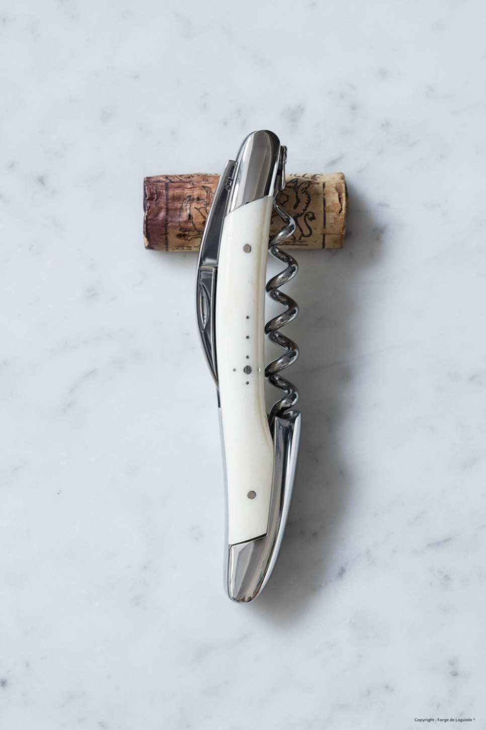 Sommelierkniv av Ben, blank, Tradition - Forge de Laguiole