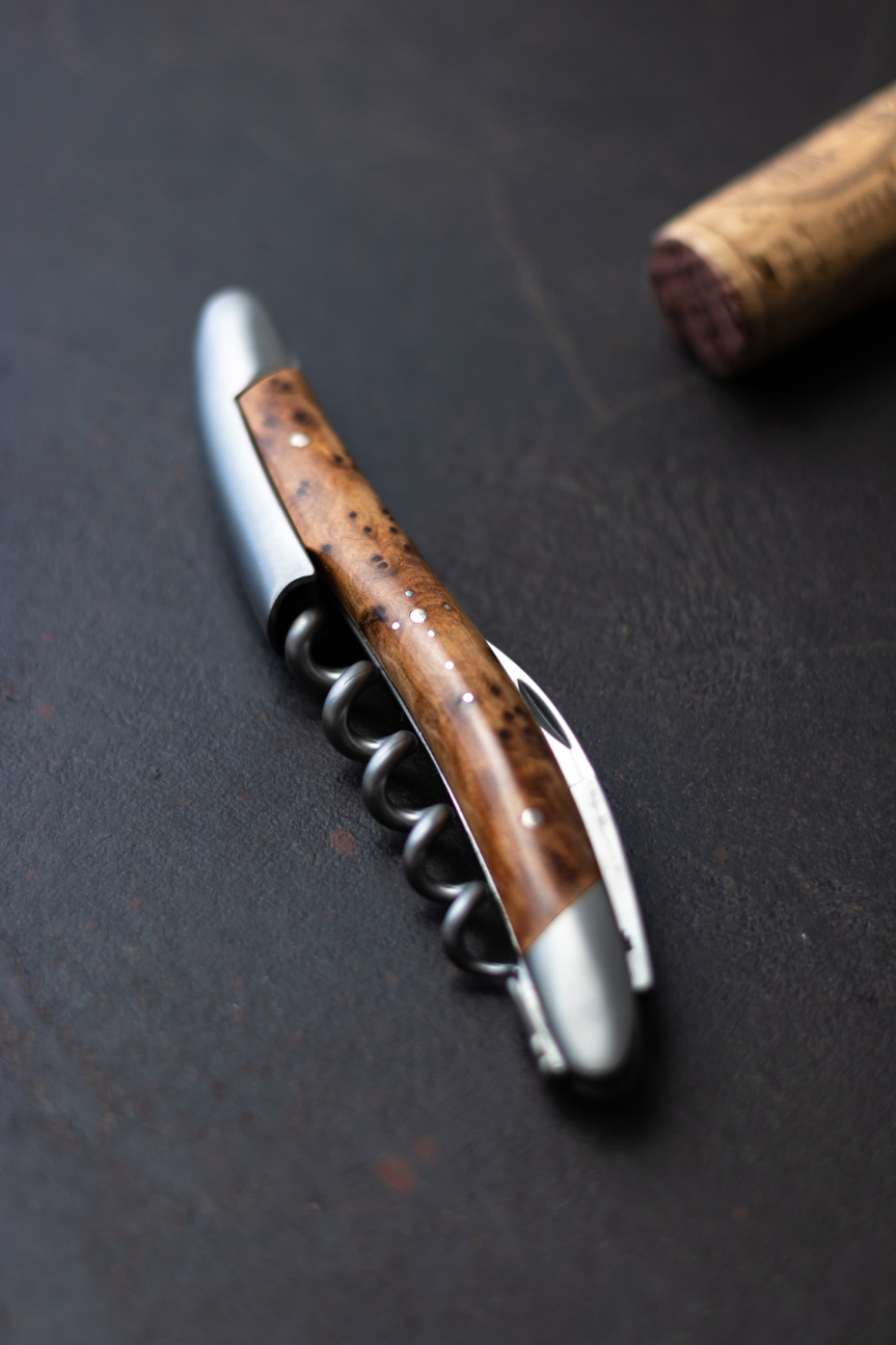 Sommelierkniv av Tuja, blank, Tradition - Forge de Laguiole