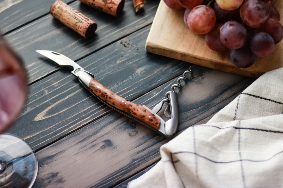 Sommelierkniv av Tuja, blank, Tradition - Forge de Laguiole