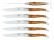Sex knivar, Handtag av En, blank, Tradition - Forge de Laguiole