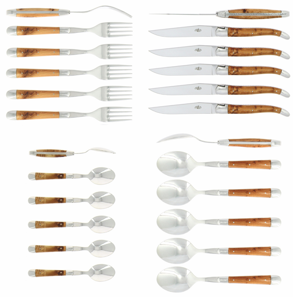 Bestickset 03, Handtag av En, blank, Tradition - Forge de Laguiole i gruppen Dukning / Bestick / Bestickset hos The Kitchen Lab (1446-32854)