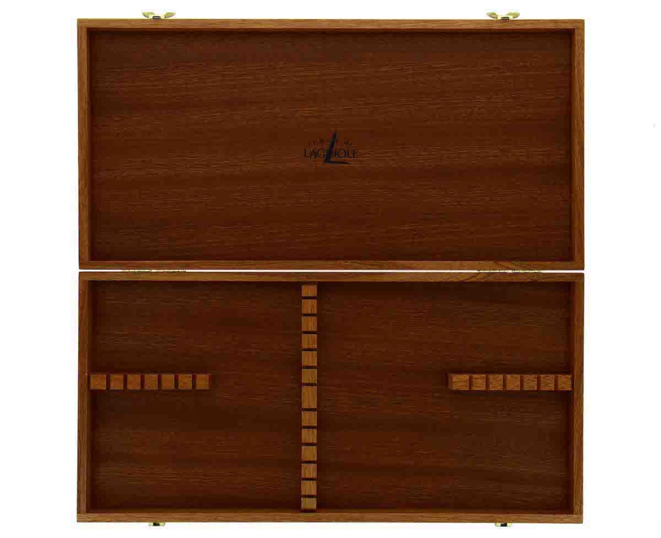 Bestickset 05, Handtag av Ebenholts, blank, Tradition - Forge de Laguiole