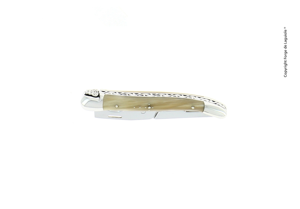 Cigarrsnoppare, handtag av Ljust Horn, blank - Forge de Laguiole
