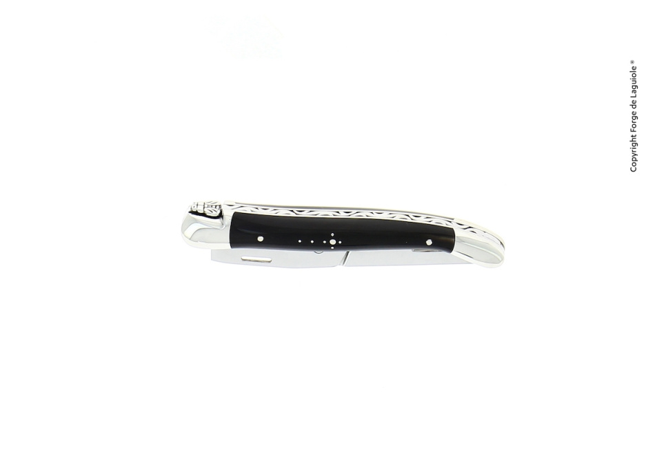 Cigarrsnoppare, handtag av Mörkt Horn, blank - Forge de Laguiole