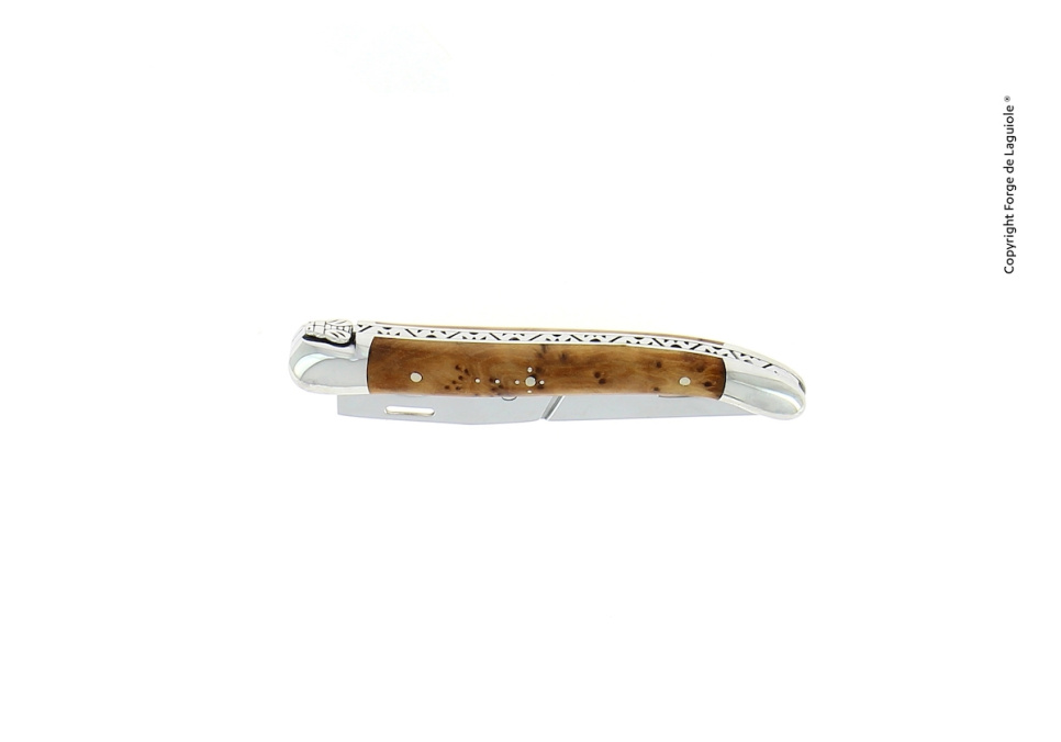 Cigarrsnoppare, handtag av Tuja, blank - Forge de Laguiole