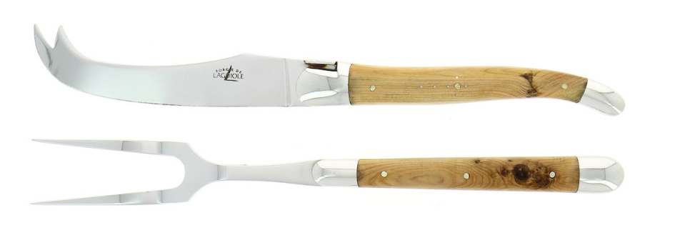 Ost-set, Handtag av En, blank, Tradition - Forge de Laguiole i gruppen Matlagning / Köksknivar / Ostknivar hos The Kitchen Lab (1446-32879)