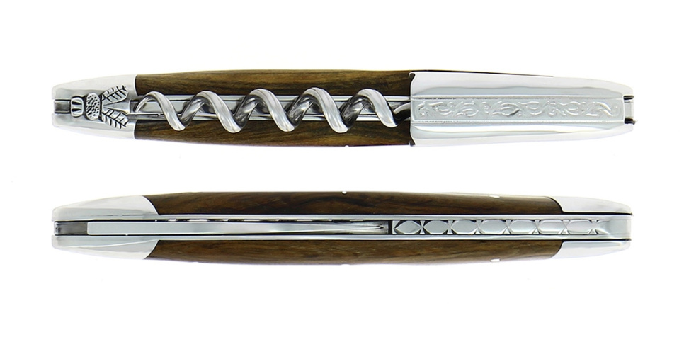 Sommelierkniv av Pistage, damaskerad m dekor, Collection - Forge de Laguiole