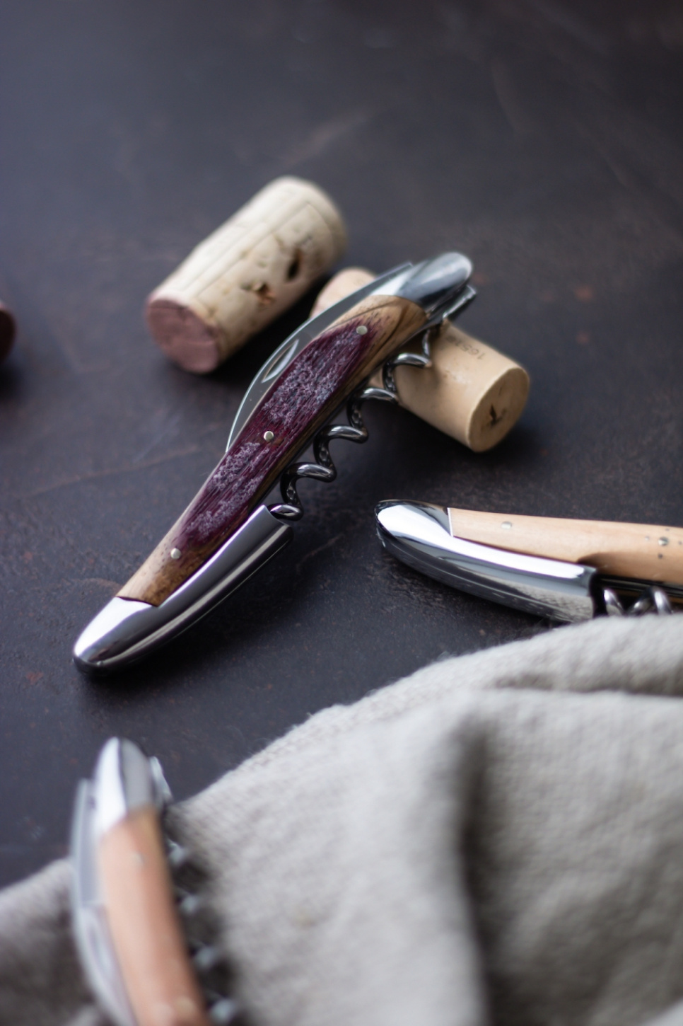 Sommelierkniv av Trä från Ekfat, blank, Tradition - Forge de Laguiole