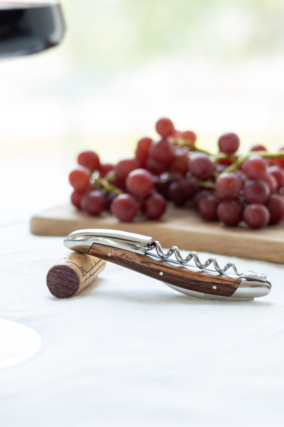 Sommelierkniv av Trä från Vinrankor, blank, Tradition - Forge de Laguiole