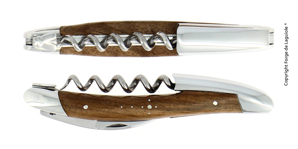 Sommelierkniv av Valnöt, blank, Tradition - Forge de Laguiole i gruppen Bar & Vin / Vintillbehör / Kyparknivar & Vinöppnare hos The Kitchen Lab (1446-32981)
