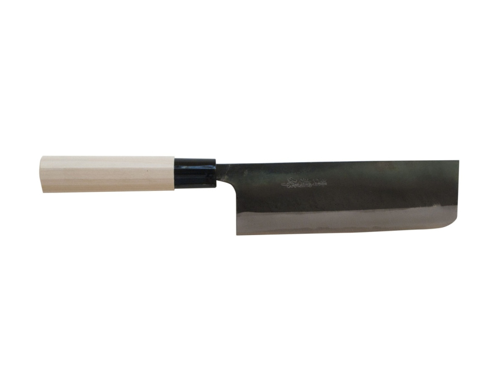 Nakiri i kolstål, 17 cm, Sakamoto - Suncraft i gruppen Matlagning / Köksknivar / Grönsaksknivar hos KitchenLab (1450-13592)