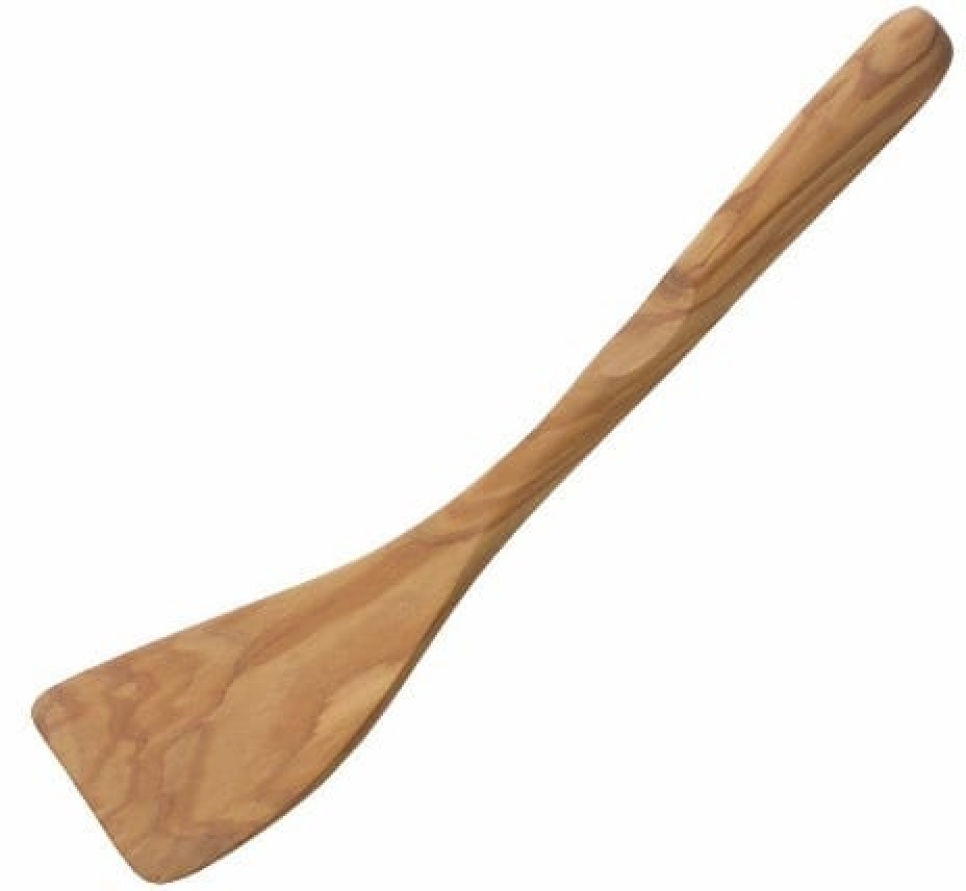 Böjd stekspade i olivträ, 27 cm - Scanwood i gruppen Matlagning / Köksredskap / Spadar & skrapor hos The Kitchen Lab (1451-13288)