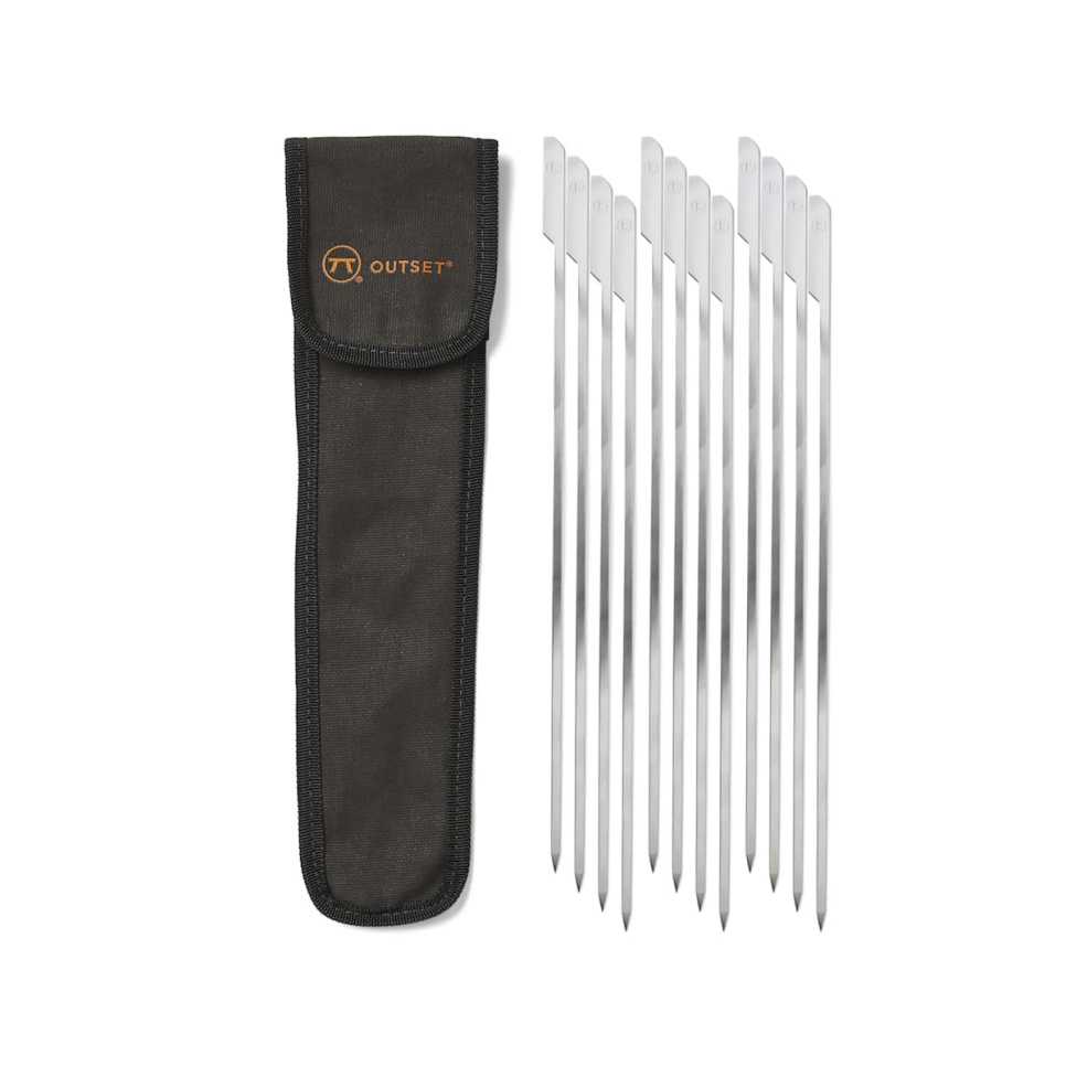 Grillspett, platta, 30 cm, 12-pack - Outset i gruppen Grillar, Spisar & Ugnar / Grilltillbehör / Grillspett hos KitchenLab (1451-24829)