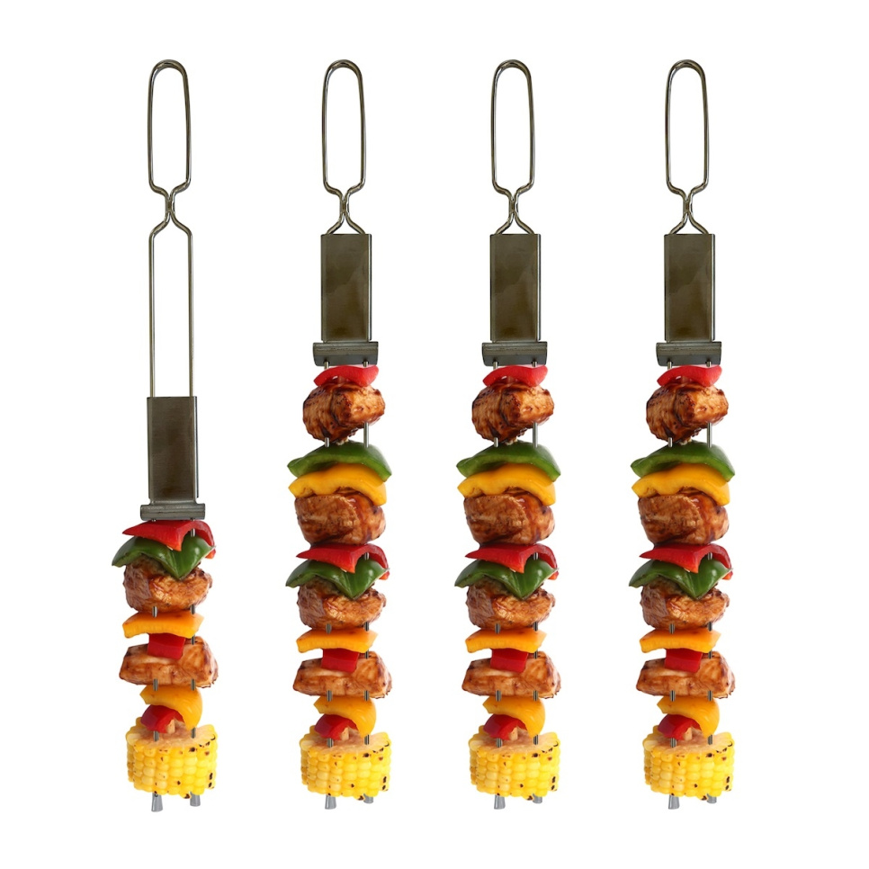 Dubbel-grillspett, 4-pack - Outset i gruppen Grillar, Spisar & Ugnar / Grilltillbehör / Grillspett hos KitchenLab (1451-27809)