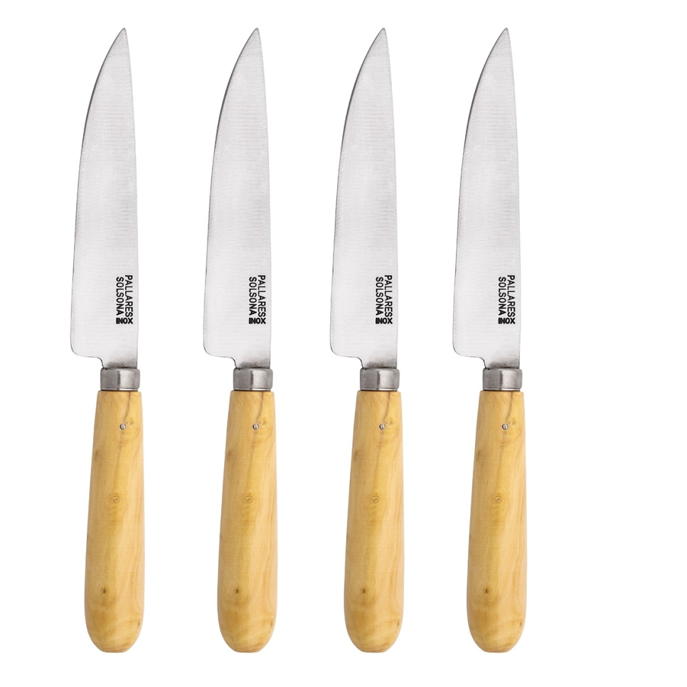 Köttkniv med Handtag i Buxbom, 4-pack - Pallarès i gruppen Dukning / Bestick / Grillbestick hos The Kitchen Lab (1451-35491)
