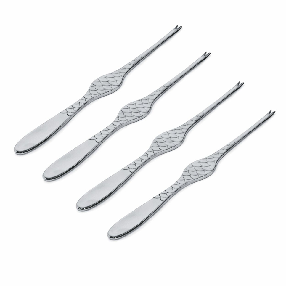 Skaldjursbestick, Colombina Fish, 4-pack - Alessi i gruppen Dukning / Bestick / Skaldjursbestick hos KitchenLab (1466-31412)