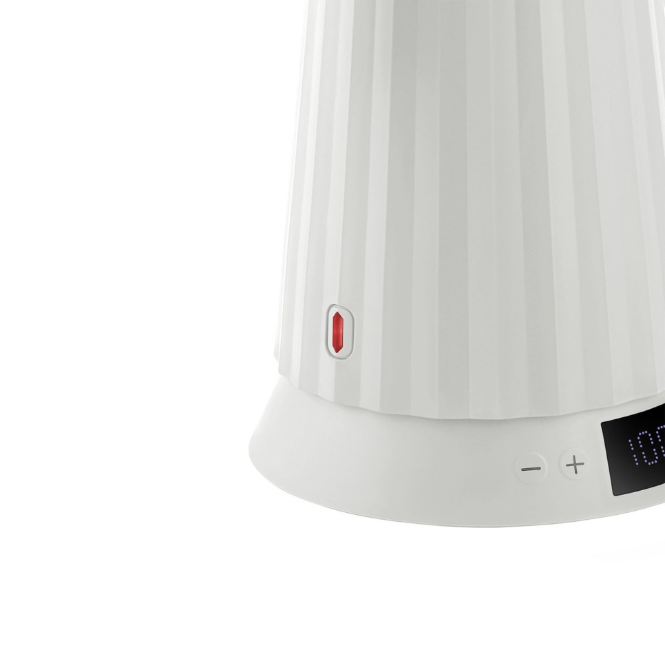 Vattenkokare med temperaturinställning, Plissé, Vit - Alessi