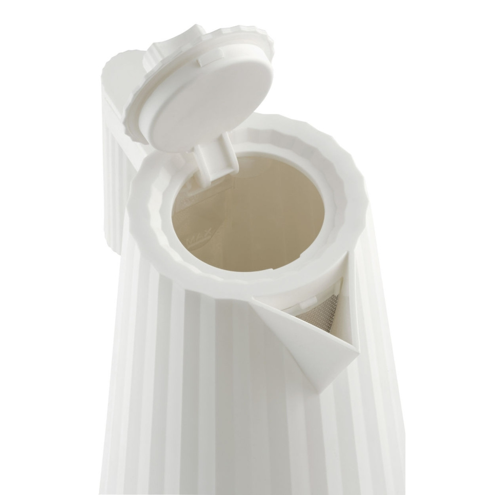 Vattenkokare med temperaturinställning, Plissé, Vit - Alessi