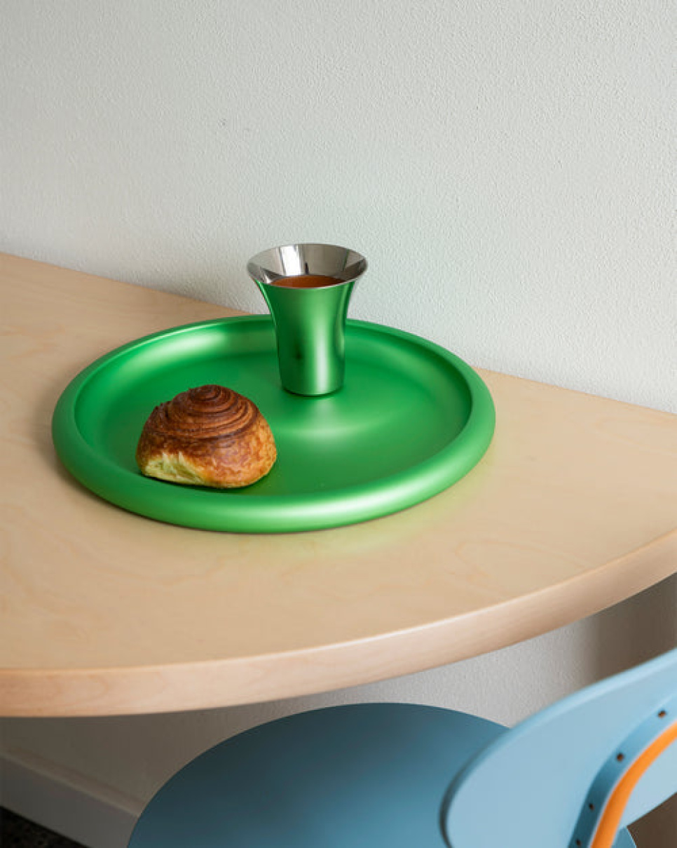 Serveringsfat i anodiserad aluminium, Discolo - Alessi - Blå