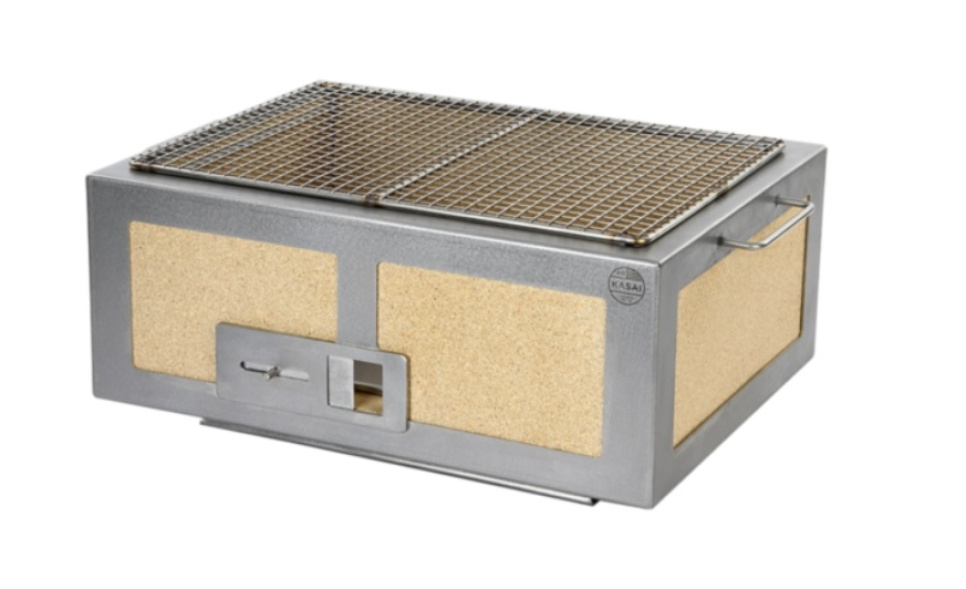 Bordsgrill/Konrogrill med rostfri ram, Medium Wide 46 x 36 cm - Kasai i gruppen Grillar, Spisar & Ugnar / Grillar / Bordsgrillar hos KitchenLab (1512-25806)